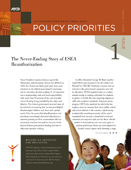 Policy Priorities Volume 18, Issue 1, The Never-En
