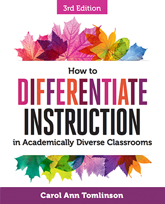 Carol Tomlinson Differentiation Chart